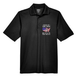 Home Of The Free Because Of The Brave Patriotic Men's Origin Performance Pique Polo