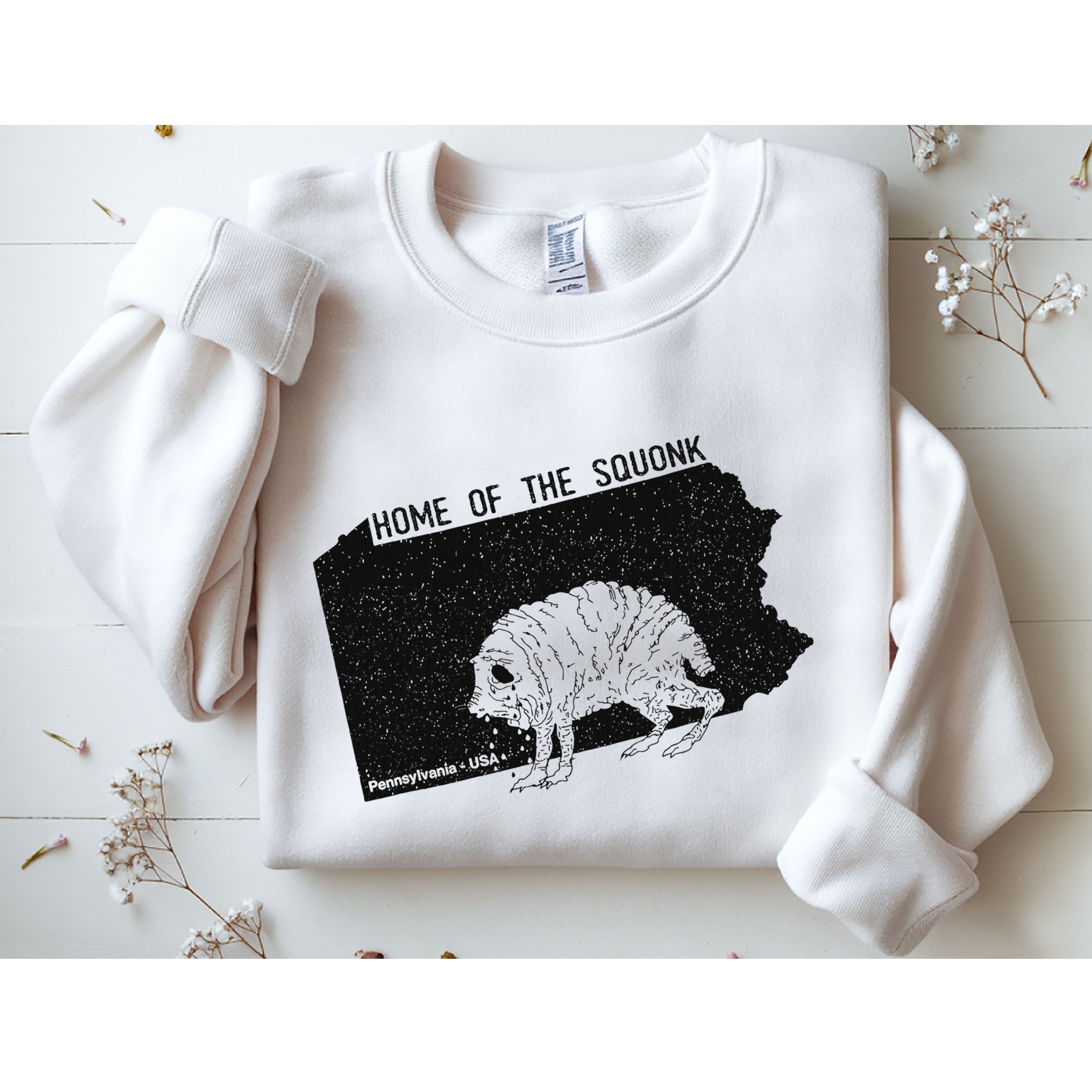 Home Of The Squonk Monster Pennsylvania Usa Cryptozoology Sweatshirt
