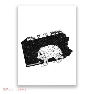 Home Of The Squonk Monster Pennsylvania Usa Cryptozoology Poster