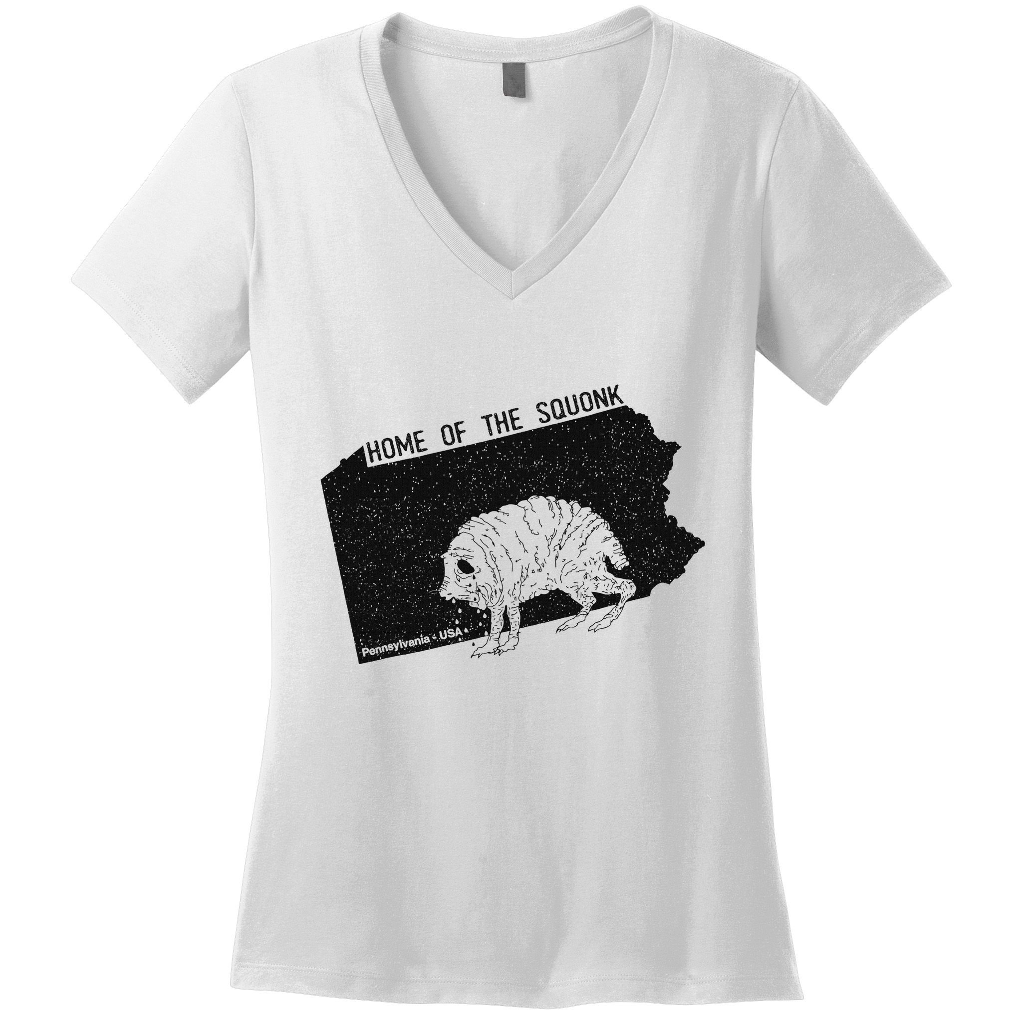 Home Of The Squonk Monster Pennsylvania Usa Cryptozoology Women's V-Neck T-Shirt