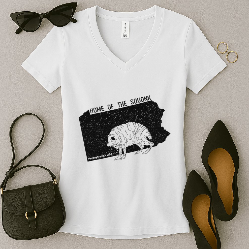 Home Of The Squonk Monster Pennsylvania Usa Cryptozoology Women's V-Neck T-Shirt