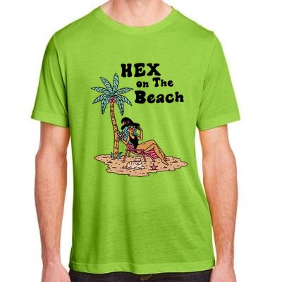 Hex On The Beach Hello Summer Vibes Beach Vacay Retro 70s Gift Adult ChromaSoft Performance T-Shirt