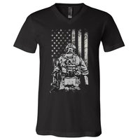 Home Of The Free Because Of The Brave V-Neck T-Shirt