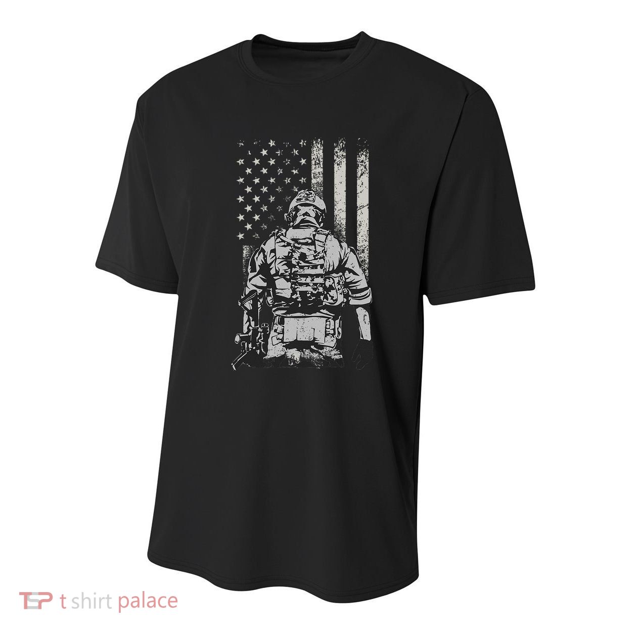 Home Of The Free Because Of The Brave Youth Performance Sprint T-Shirt