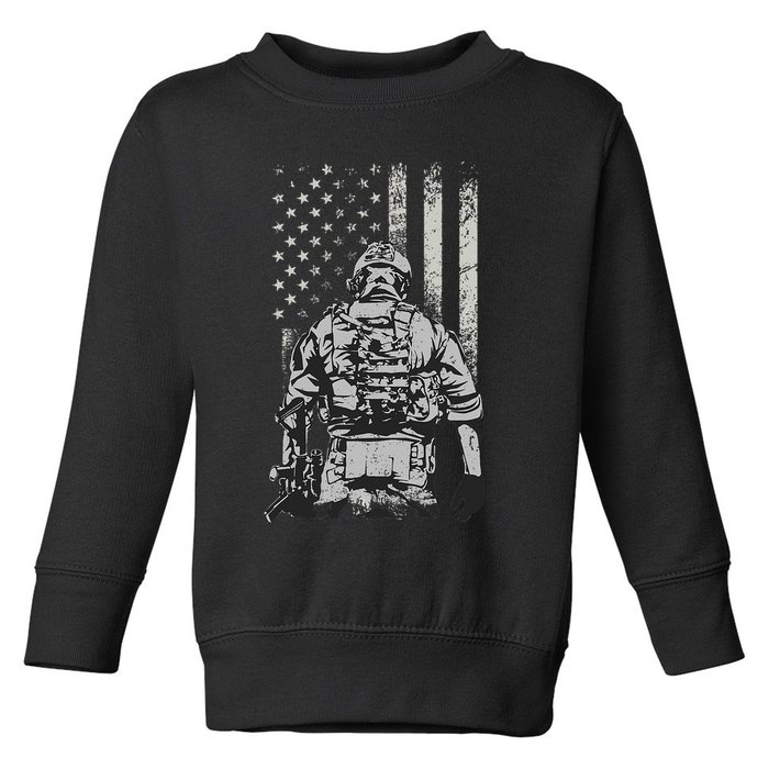 Home Of The Free Because Of The Brave Toddler Sweatshirt