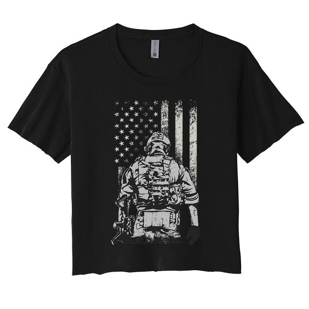 Home Of The Free Because Of The Brave Crop Top