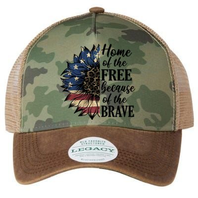 Home Of The Free Because Of The Brave Legacy Tie Dye Trucker Hat