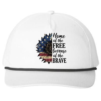 Home Of The Free Because Of The Brave Snapback Five-Panel Rope Hat