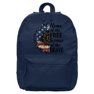 Home Of The Free Because Of The Brave 16 in Basic Backpack