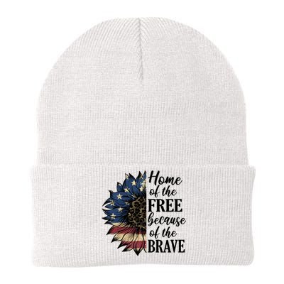 Home Of The Free Because Of The Brave Knit Cap Winter Beanie