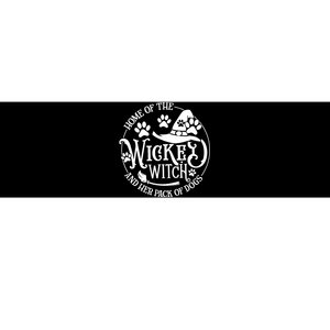 Home Of The Wicked Witch And Her Pack Of Dog Funny Halloween Bumper Sticker