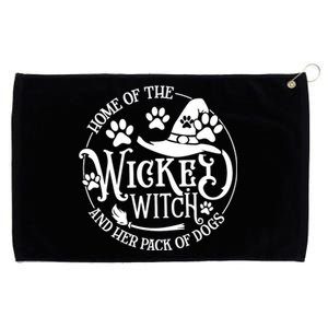 Home Of The Wicked Witch And Her Pack Of Dog Funny Halloween Grommeted Golf Towel