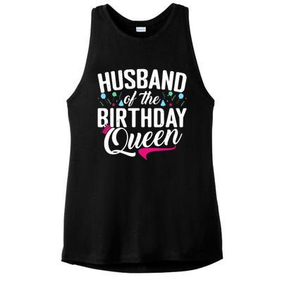 Husband Of The Birthday Queen Wife Birthday Ladies PosiCharge Tri-Blend Wicking Tank