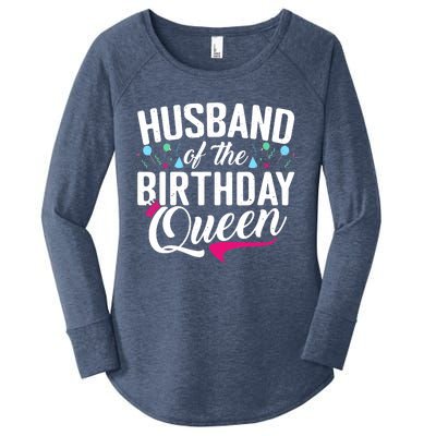 Husband Of The Birthday Queen Wife Birthday Women's Perfect Tri Tunic Long Sleeve Shirt