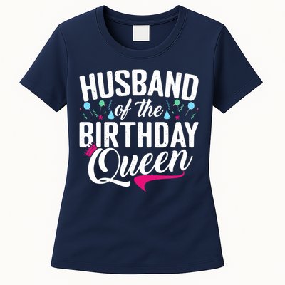 Husband Of The Birthday Queen Wife Birthday Women's T-Shirt