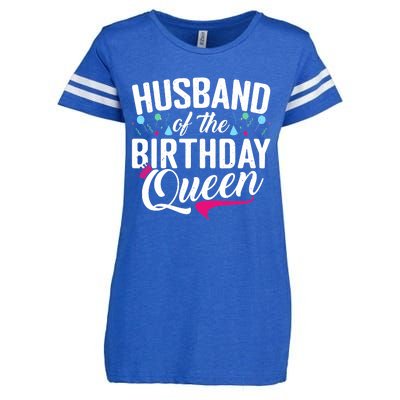 Husband Of The Birthday Queen Wife Birthday Enza Ladies Jersey Football T-Shirt