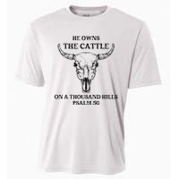 He Owns The Cattle On A Thousand Hills Psalm 50 Cooling Performance Crew T-Shirt