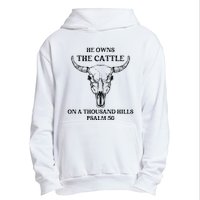 He Owns The Cattle On A Thousand Hills Psalm 50 Urban Pullover Hoodie