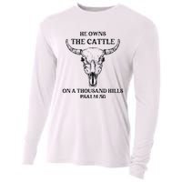 He Owns The Cattle On A Thousand Hills Psalm 50 Cooling Performance Long Sleeve Crew