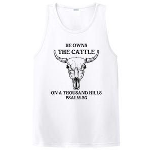 He Owns The Cattle On A Thousand Hills Psalm 50 PosiCharge Competitor Tank