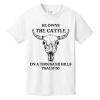 He Owns The Cattle On A Thousand Hills Psalm 50 Kids T-Shirt