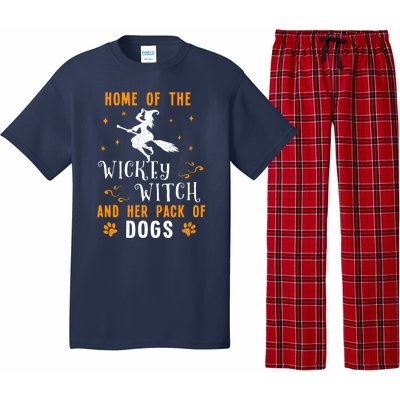 Home Of The Wicked Witch And Her Pack Of Dog Funny Halloween Pajama Set