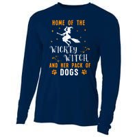 Home Of The Wicked Witch And Her Pack Of Dog Funny Halloween Cooling Performance Long Sleeve Crew