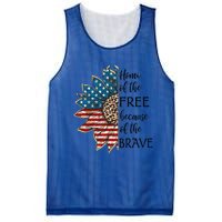 Home Of The Free Because Of The Brave Sunflower Usa Flag Funny Gift Mesh Reversible Basketball Jersey Tank