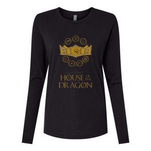 House of the Dragon Group Shot House Crests Crown V2 Womens Cotton Relaxed Long Sleeve T-Shirt