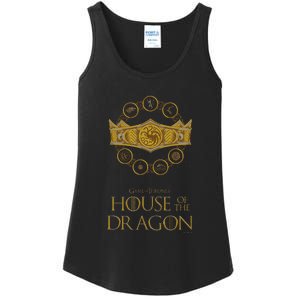 House of the Dragon Group Shot House Crests Crown V2 Ladies Essential Tank