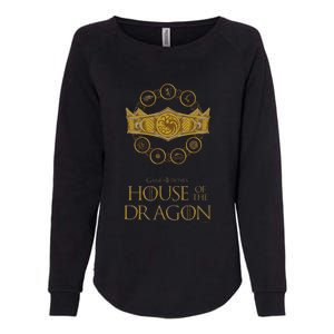 House of the Dragon Group Shot House Crests Crown V2 Womens California Wash Sweatshirt