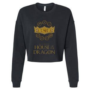 House of the Dragon Group Shot House Crests Crown V2 Cropped Pullover Crew