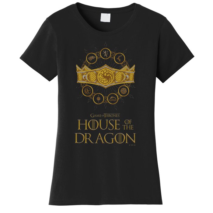 House of the Dragon Group Shot House Crests Crown V2 Women's T-Shirt