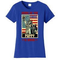 Home Of The Free Because My Pappy Is Brave Patriotic Dad Cute Gift Women's T-Shirt