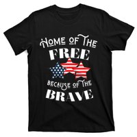 Home Of The Free Because Of The Brave Patriotic Flag T-Shirt