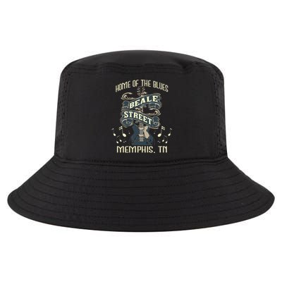 Home Of The Blues Beale Street Memphis Musician Guitarist Cool Comfort Performance Bucket Hat