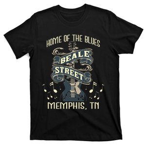 Home Of The Blues Beale Street Memphis Musician Guitarist T-Shirt