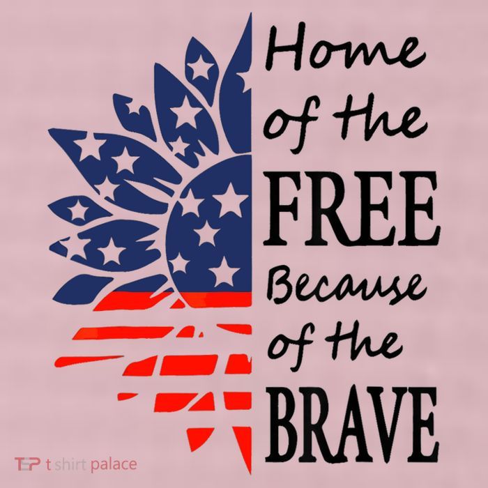 Home of the Free Because Brave 4th of July Armed Forces Day 25L Jumbo Tote