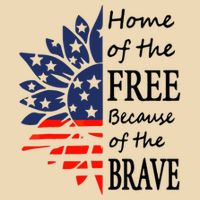 Home of the Free Because Brave 4th of July Armed Forces Day Zip Tote Bag