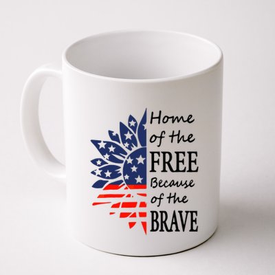 Home of the Free Because Brave 4th of July Armed Forces Day Mug