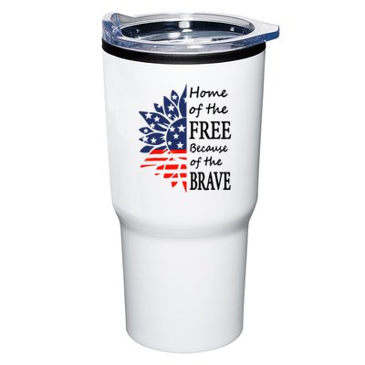 Home of the Free Because Brave 4th of July Armed Forces Day Tumbler