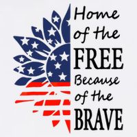 Home of the Free Because Brave 4th of July Armed Forces Day Tank Top