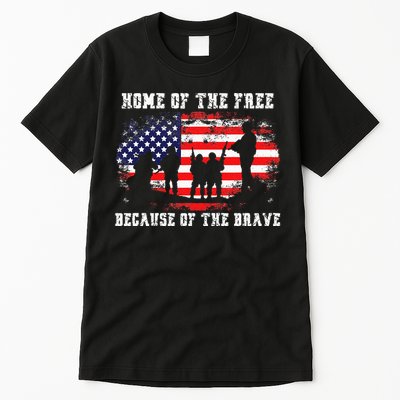 Home Of The Free Because Of The Brave Tall T-Shirt