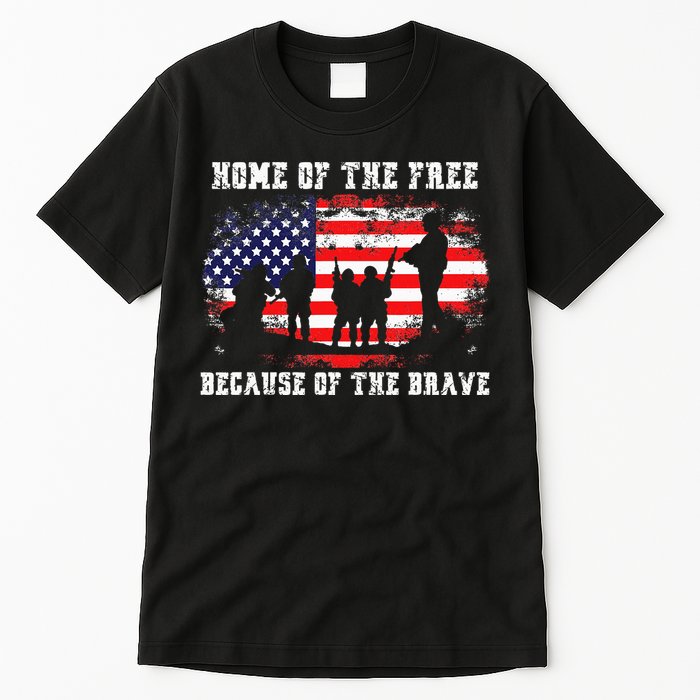 Home Of The Free Because Of The Brave Tall T-Shirt