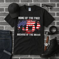 Home Of The Free Because Of The Brave Tall T-Shirt