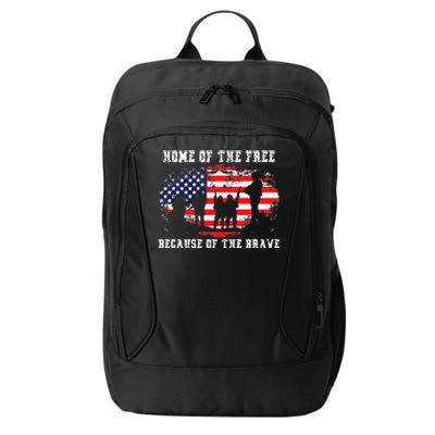 Home Of The Free Because Of The Brave City Backpack