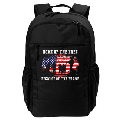 Home Of The Free Because Of The Brave Daily Commute Backpack