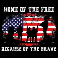 Home Of The Free Because Of The Brave Button