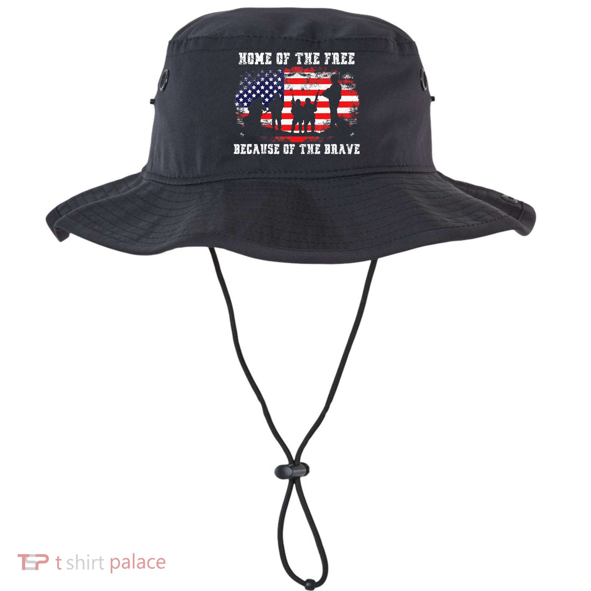 Home Of The Free Because Of The Brave Bucket Hat
