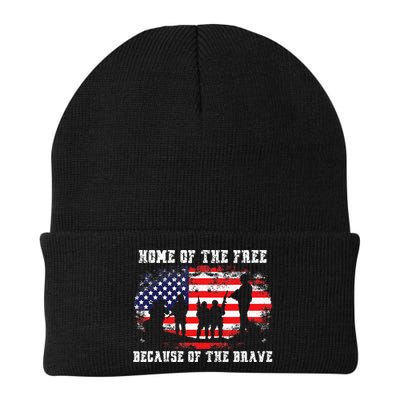 Home Of The Free Because Of The Brave Beanie